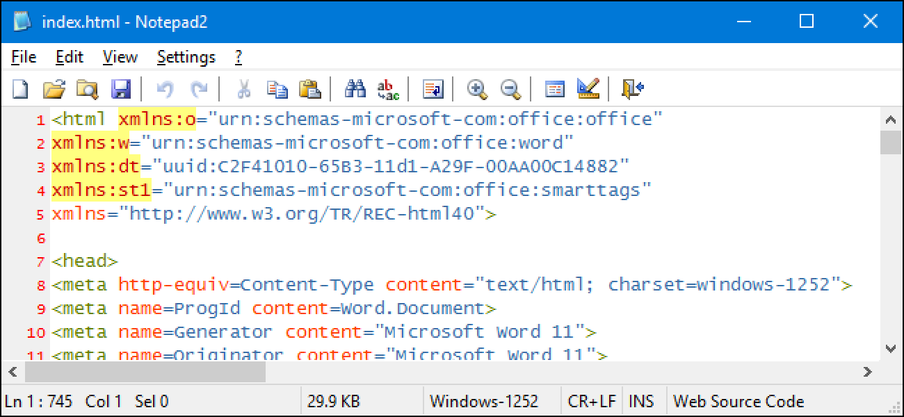 text editor windows